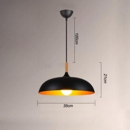 Modern Pendant Light Minimalist Decorative Light Fixture Black White