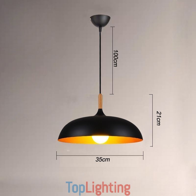 Modern Pendant Light Minimalist Decorative Light Fixture Black White