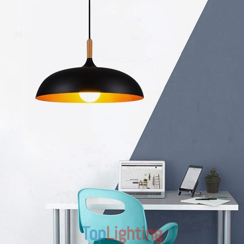 Modern Pendant Light Minimalist Decorative Light Fixture Black White