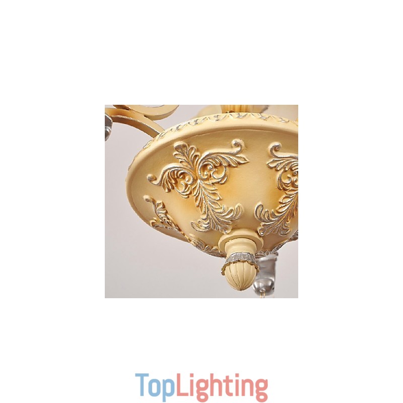 Traditional Classic Crystal Painting Chandelier