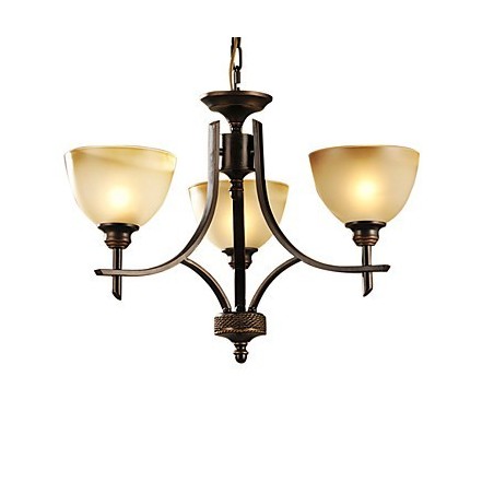 Elegant Chandelier with 3 Lights in Warm Light Elegant Chandelier with 3 Lights in Warm Light