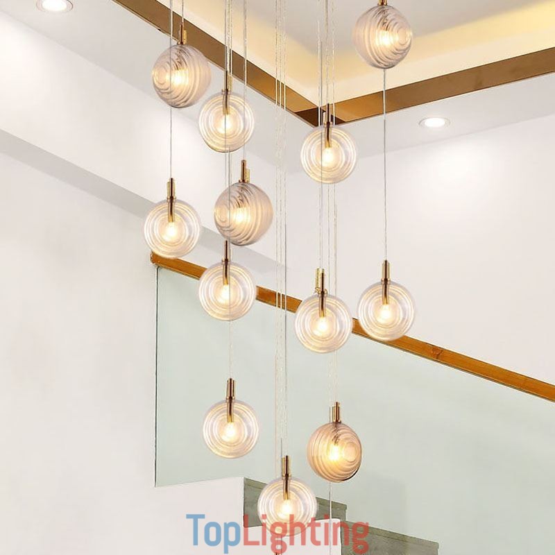 Glass Pendant Light Creative Decorative Glass Globe Loft