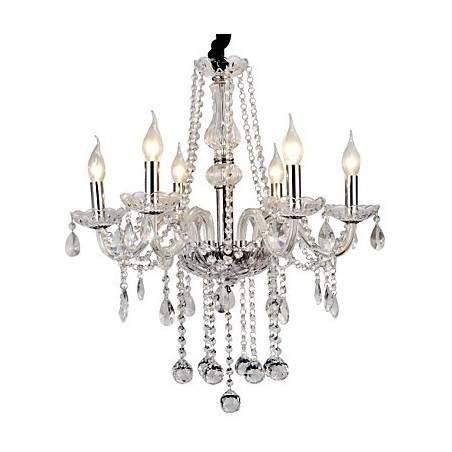 Modern Contemporary Crystal Electroplated Metal Chandelier Modern Contemporary Crystal Electroplated Metal Chandelier