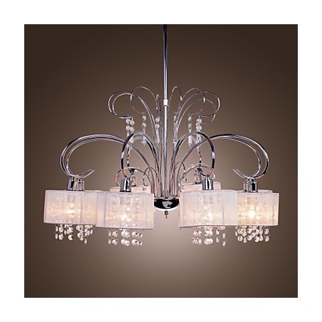 Modern Contemporary Crystal Chrome Metal Chandelier Modern Contemporary Crystal Chrome Metal Chandelier