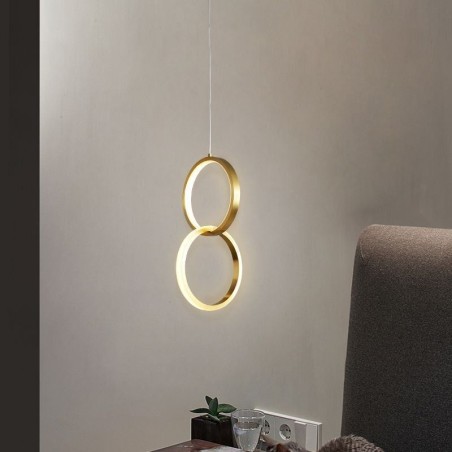 Pendant Light Brass Rings Decorative Light Fixture Pendant Light Brass Rings Decorative Light Fixture