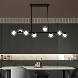 Chandelier Glass Globe Horizontal Type Pendant Light