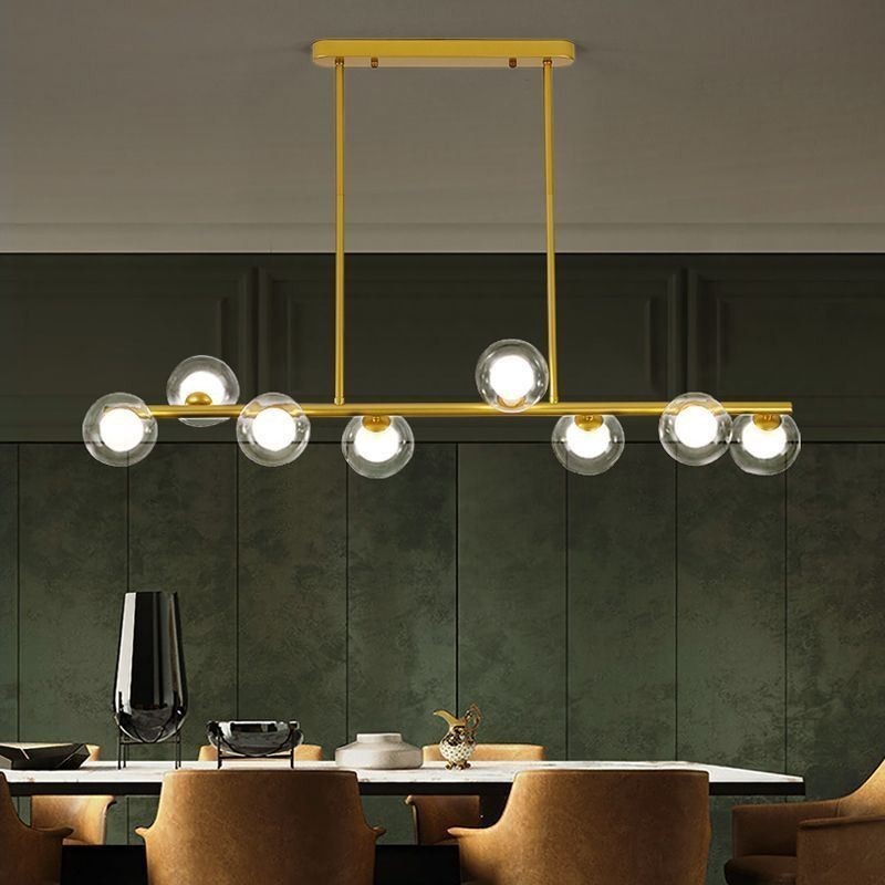 Chandelier Glass Globe Horizontal Type Pendant Light