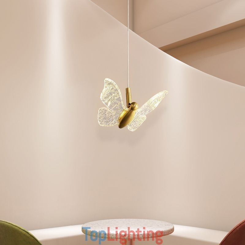 Pendant Light Acrylic Butterfly Ceiling Light Fixture