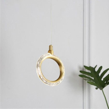 Pendant Light Acrylic Ring Light Fixture with Spotlight Pendant Light Acrylic Ring Light Fixture with Spotlight