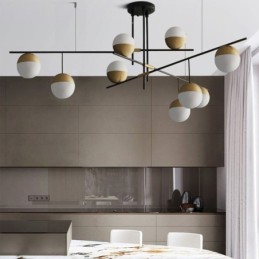 Glass Ball Chandelier Ceiling Light