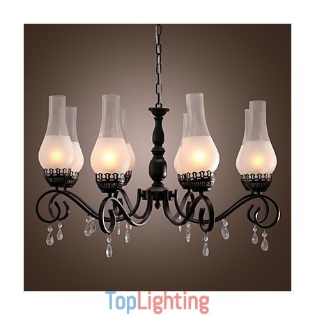 Traditional Classic Candle Style Painting Chandelier Traditional Classic Candle Style Painting Chandelier