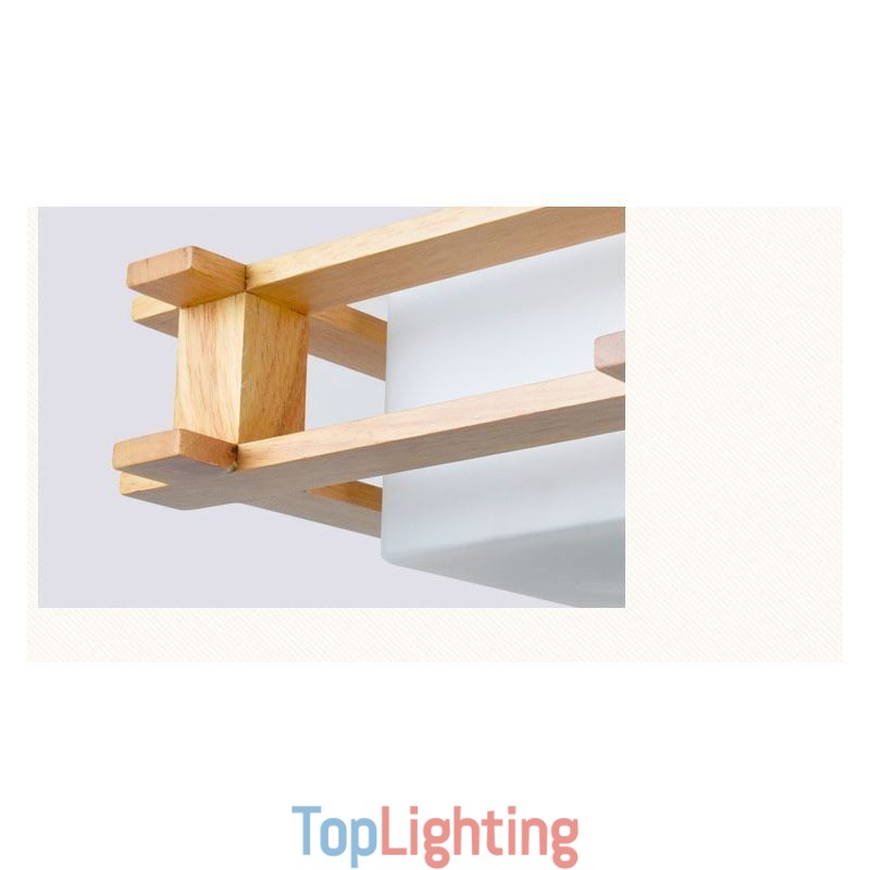 Creative 3 Lights Oak Pendant Lamp Decorative Wood Ceiling Light Cafe