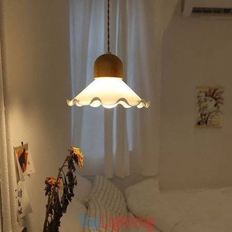 Modern Lace Glass Pendant Light Single Head Pendant Lamp Modern Lace Glass Pendant Light Single Head Pendant Lamp