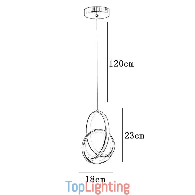 Pendant Light Irregular Ring Ceiling Light