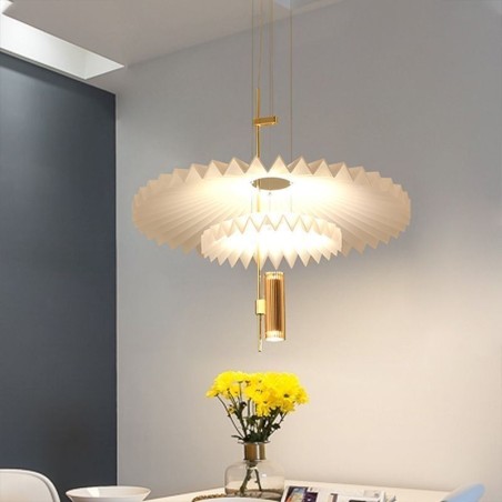Modern Pleated Pendant Light Acrylic Decorative Lighting Modern Pleated Pendant Light Acrylic Decorative Lighting
