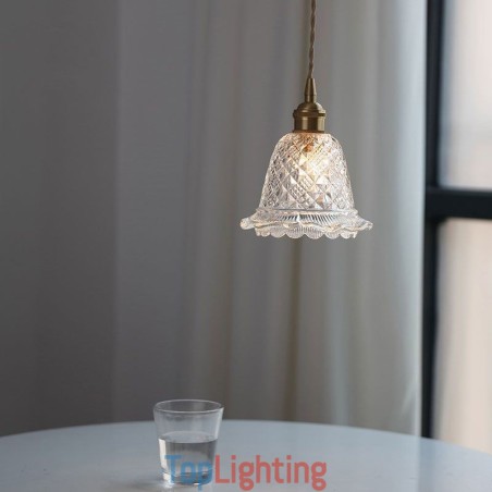 Modern Flower Glass Pendant Light 1 Light Decorative Light Fixture Modern Flower Glass Pendant Light 1 Light Decorative Light Fixture