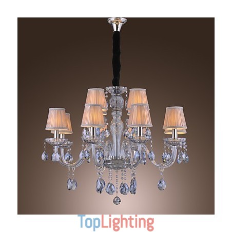 Traditional Classic Crystal Electroplated Glass Chandelier Traditional Classic Crystal Electroplated Glass Chandelier