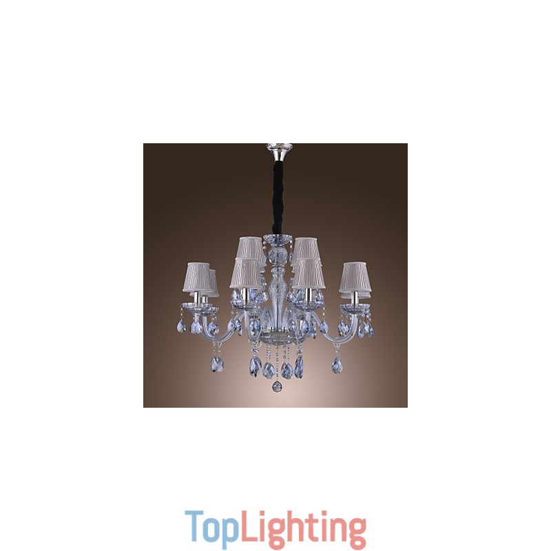 Traditional Classic Crystal Electroplated Glass Chandelier