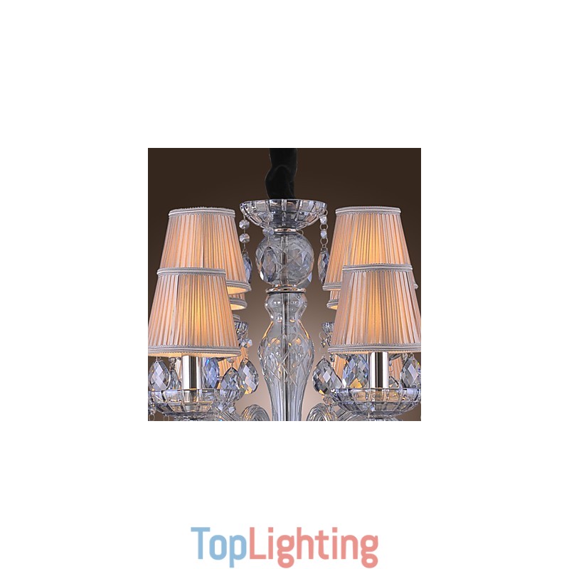 Traditional Classic Crystal Electroplated Glass Chandelier