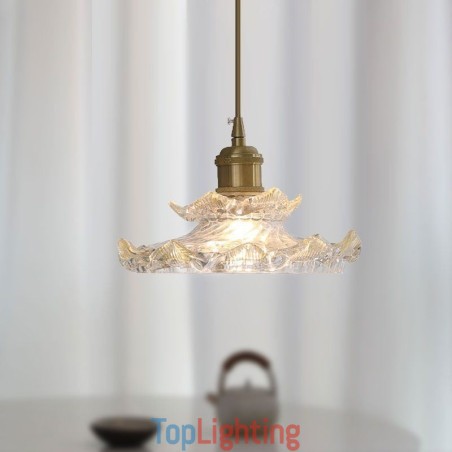 Japanese Style Glass Pendant Light Lotus Glass Pendant Lamp Japanese Style Glass Pendant Light Lotus Glass Pendant Lamp