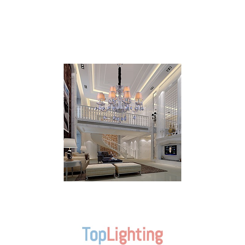 Traditional Classic Crystal Electroplated Glass Chandelier