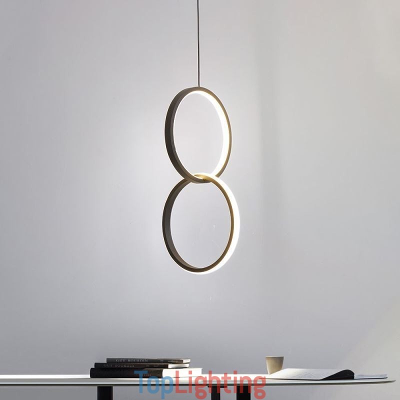 Mimimalist Double Ring Pendant Light