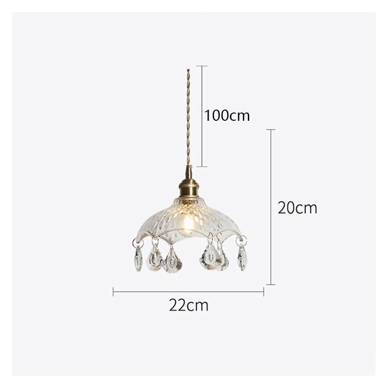 Modern Minimalist Glass Pendant Lamp Single Light Pendant Light
