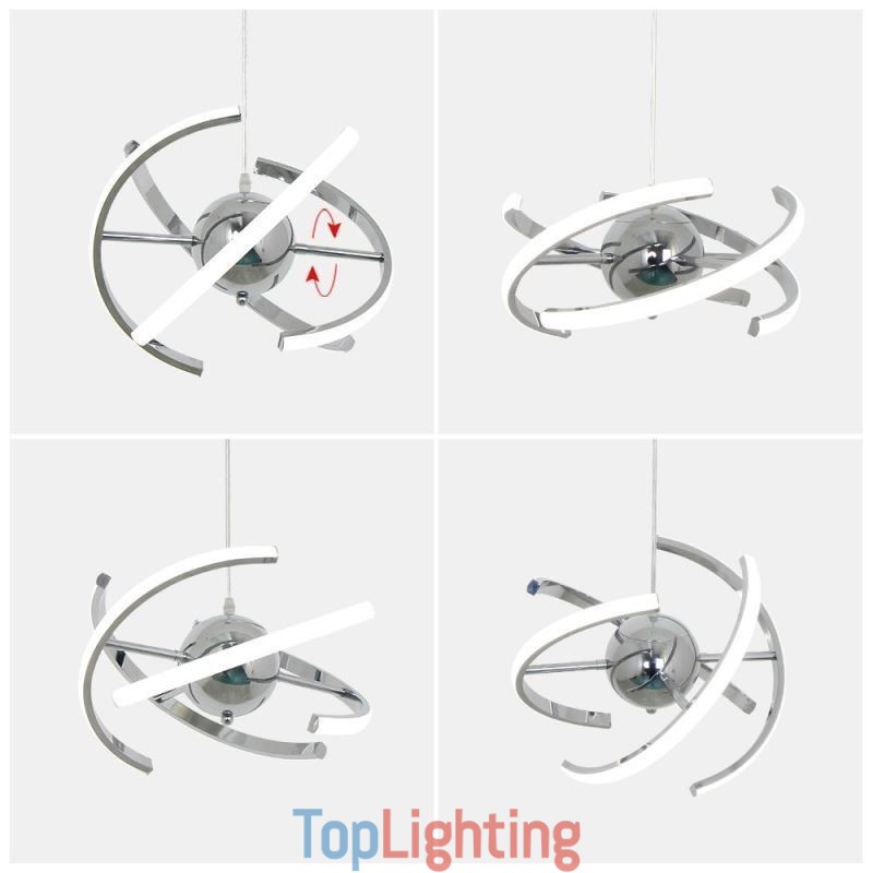 Swivel Globe Pendant Light Decorative Ceiling Lamp