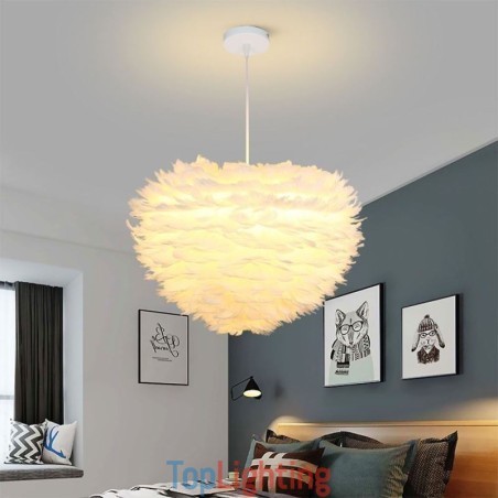 Pretty Feather Decorative Pendant Light Fixture Pretty Feather Decorative Pendant Light Fixture