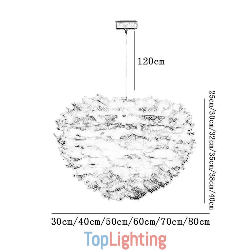 Pretty Feather Decorative Pendant Light Fixture