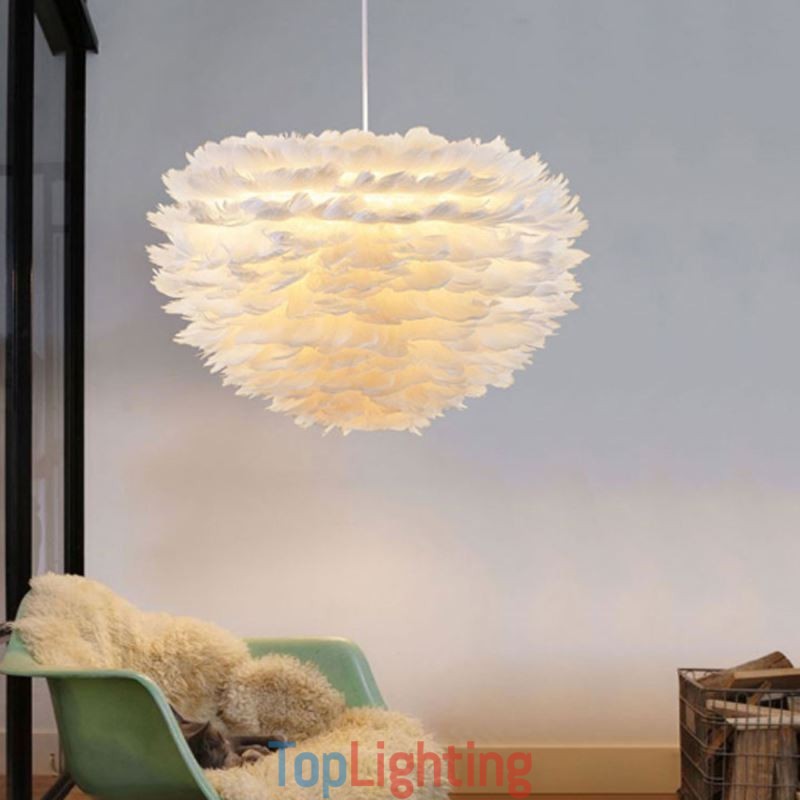 Pretty Feather Decorative Pendant Light Fixture