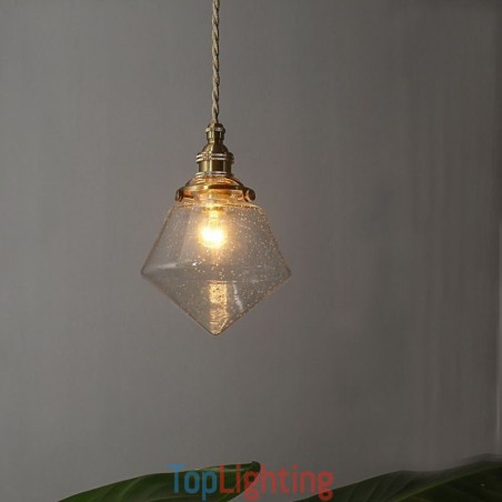 1 Light Diamond Glass Pendant Light Bubble Glass Light Fixture 1 Light Diamond Glass Pendant Light Bubble Glass Light Fixture