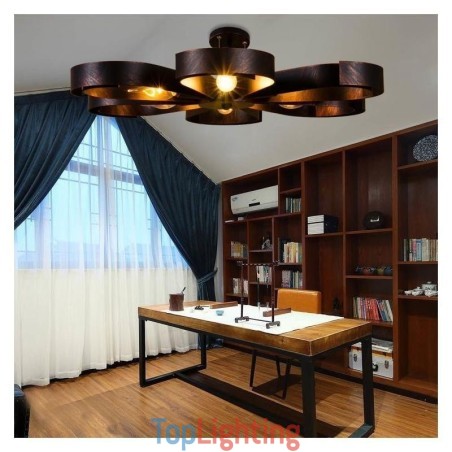 Modern Vintage Ceiling Light Iron Flower Shaped Pendant Light Modern Vintage Ceiling Light Iron Flower Shaped Pendant Light