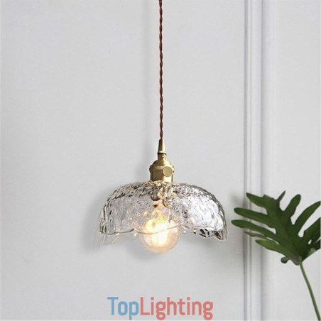 Irregular Brass Glass Pendant Light Hammer Glass Ceiling Light Irregular Brass Glass Pendant Light Hammer Glass Ceiling Light