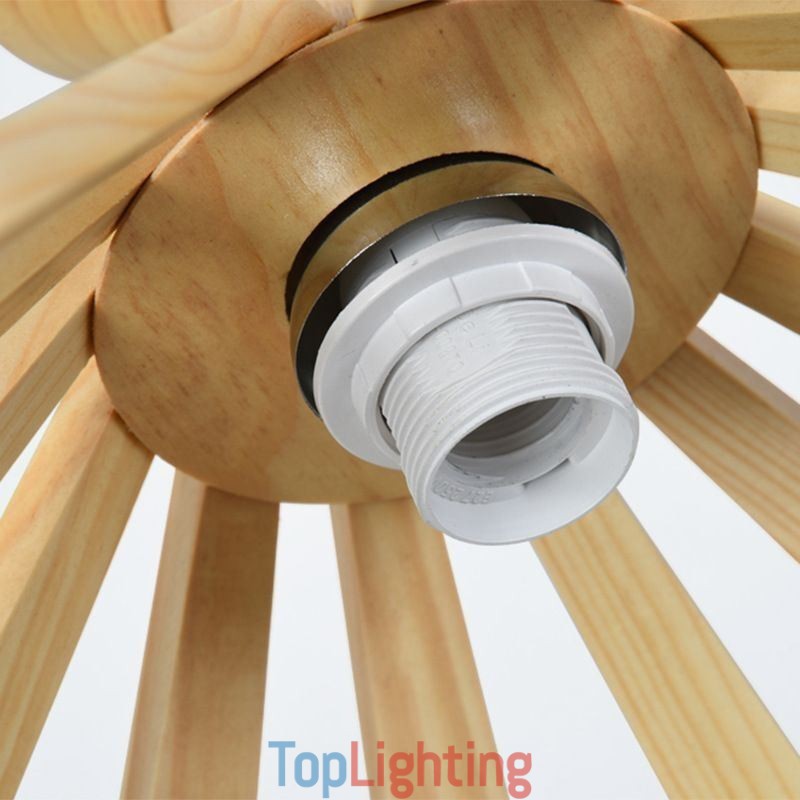 Simple Style Wood Pendant Light Fixture