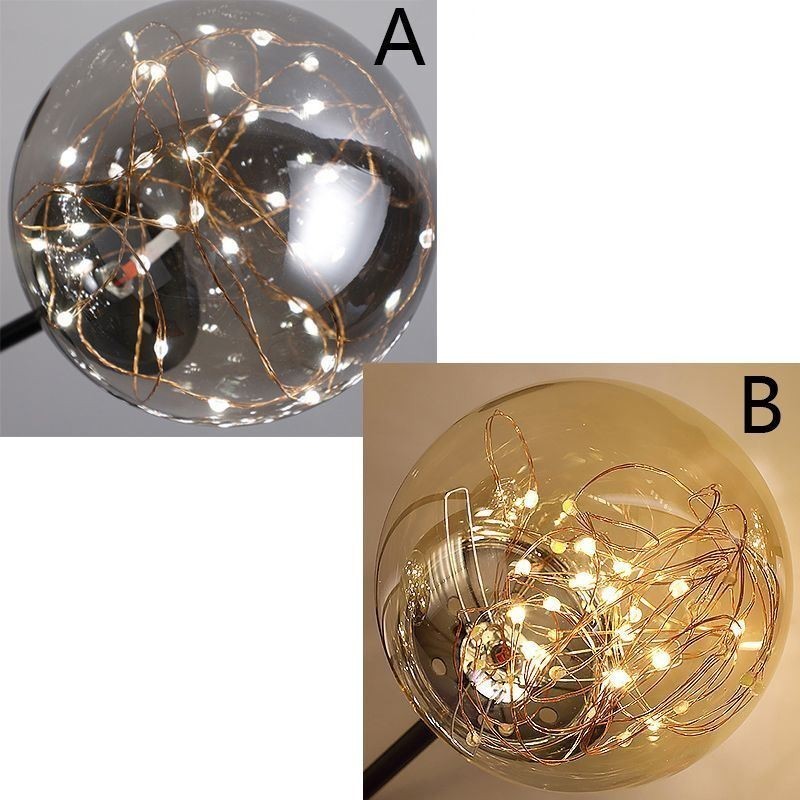 Magic Bean Pendant Light Nordic Style Glass Ball Gypsophila Pendant Light