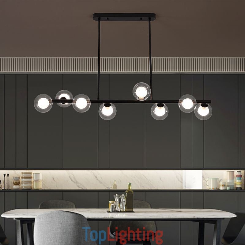 Chandelier Glass Globe Horizontal Type Pendant Light