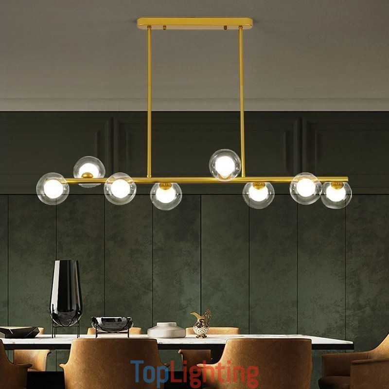 Chandelier Glass Globe Horizontal Type Pendant Light