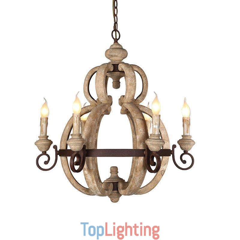 Wood Pendant Light Nordic Retro Ceiling Light
