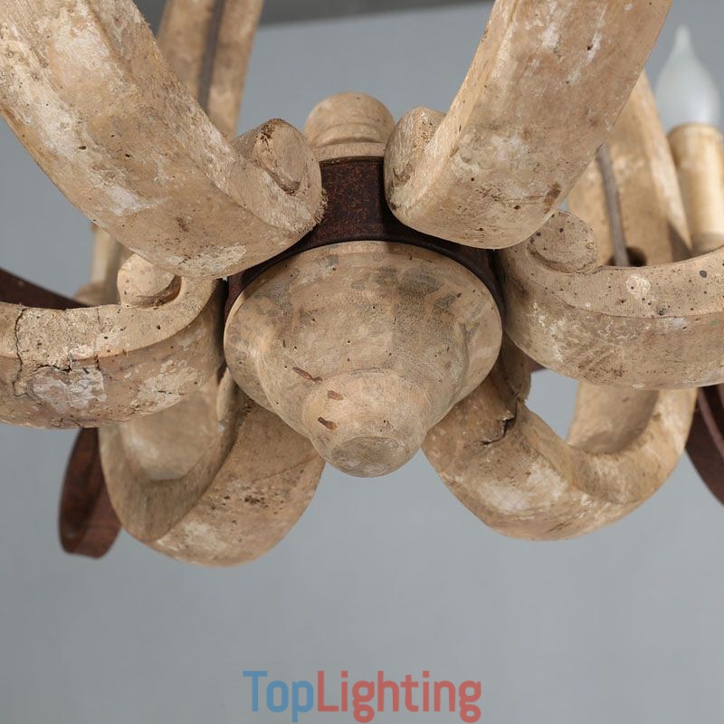 Wood Pendant Light Nordic Retro Ceiling Light
