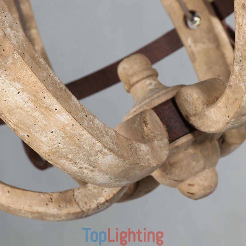 Wood Pendant Light Nordic Retro Ceiling Light