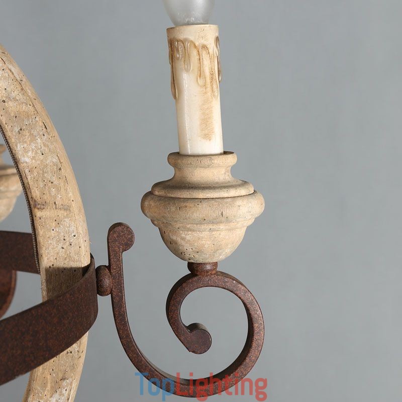 Wood Pendant Light Nordic Retro Ceiling Light