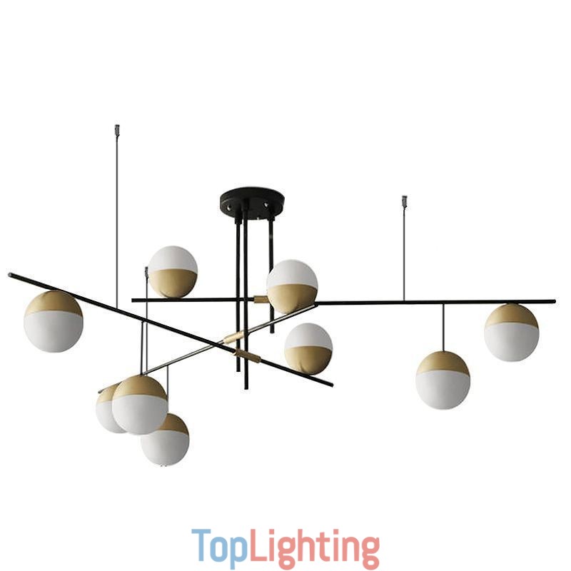 Glass Ball Chandelier Ceiling Light