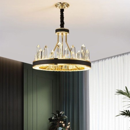 Modern Crystal Pendant Light Circle Crystal Ceiling Light Modern Crystal Pendant Light Circle Crystal Ceiling Light