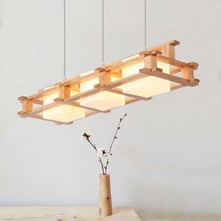 Creative 3 Lights Oak Pendant Lamp Decorative Wood Ceiling Light Cafe Creative 3 Lights Oak Pendant Lamp Decorative Wood Ceiling Light Cafe