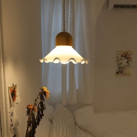 Modern Lace Glass Pendant Light Single Head Pendant Lamp Modern Lace Glass Pendant Light Single Head Pendant Lamp