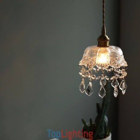 Elegant Glass Pendant Light Single Head Mini Pendant Light
