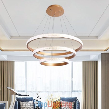Modern Pendant Light Acrylic 3 Rings Lamp 80+60+40cm Modern Pendant Light Acrylic 3 Rings Lamp 80+60+40cm