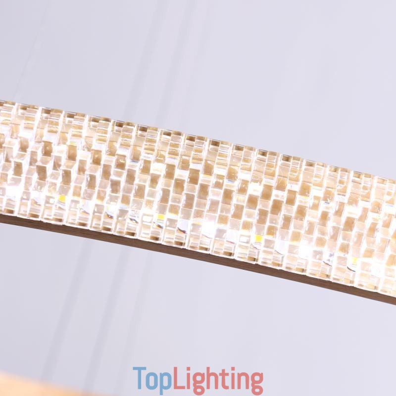 Modern Pendant Light Acrylic 3 Rings Lamp 80+60+40cm