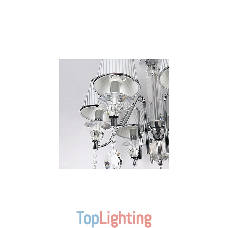 Modern Contemporary Crystal Electroplated Chandelier